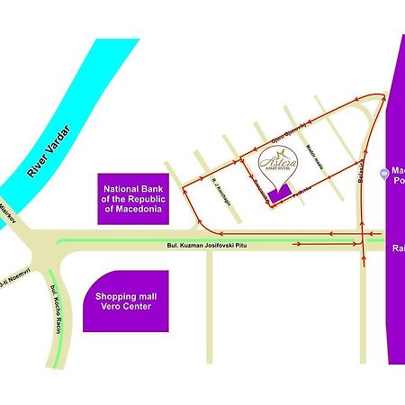 Astera Apart Hotel Skopje Ngoại thất bức ảnh
